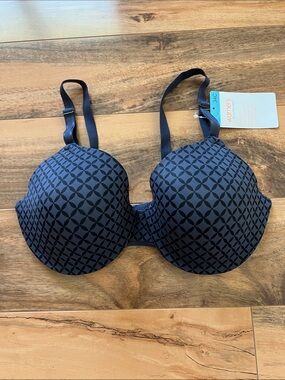 Warner’s This Is Not A Bra 34C Cushioned Underwire Full Coverage Geo Print NWT